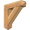 Ekena Millwork Traditional Arts and Crafts Rough Sawn Bracket w/ Offset Brace, Western Red Cedar, 8"W x 30"D x 30"H BKT0806X30X30TRA03RWR - alternate 1